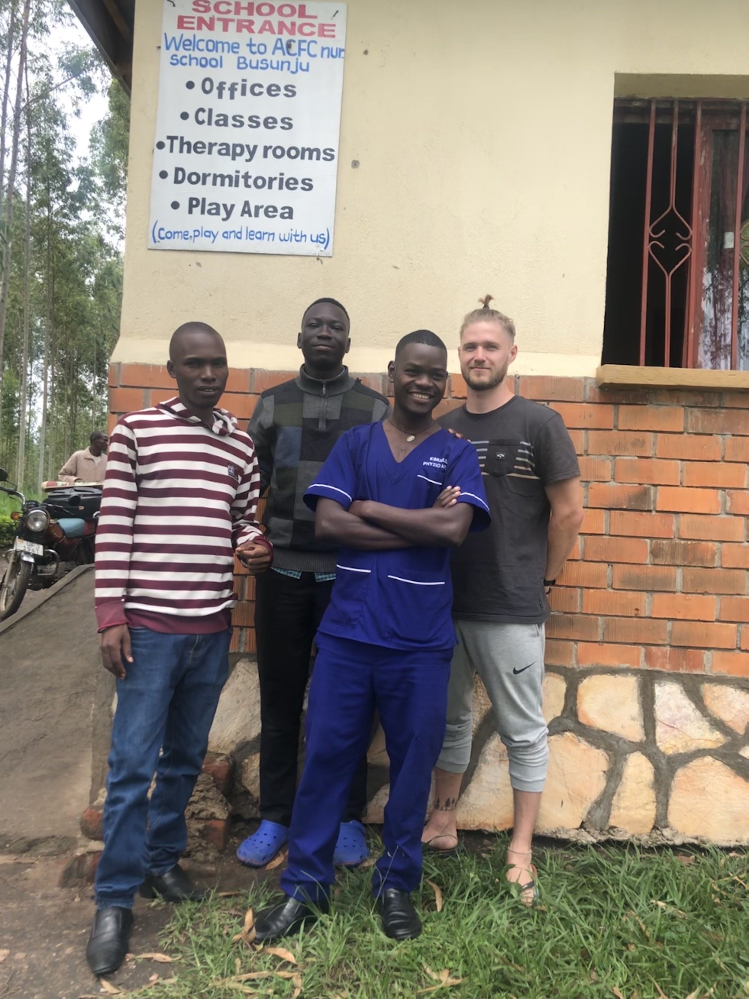 Timothy Seigner: working as a Physiotherapist in Busunju